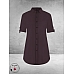 PLUS BASICS Blouse Long Prune